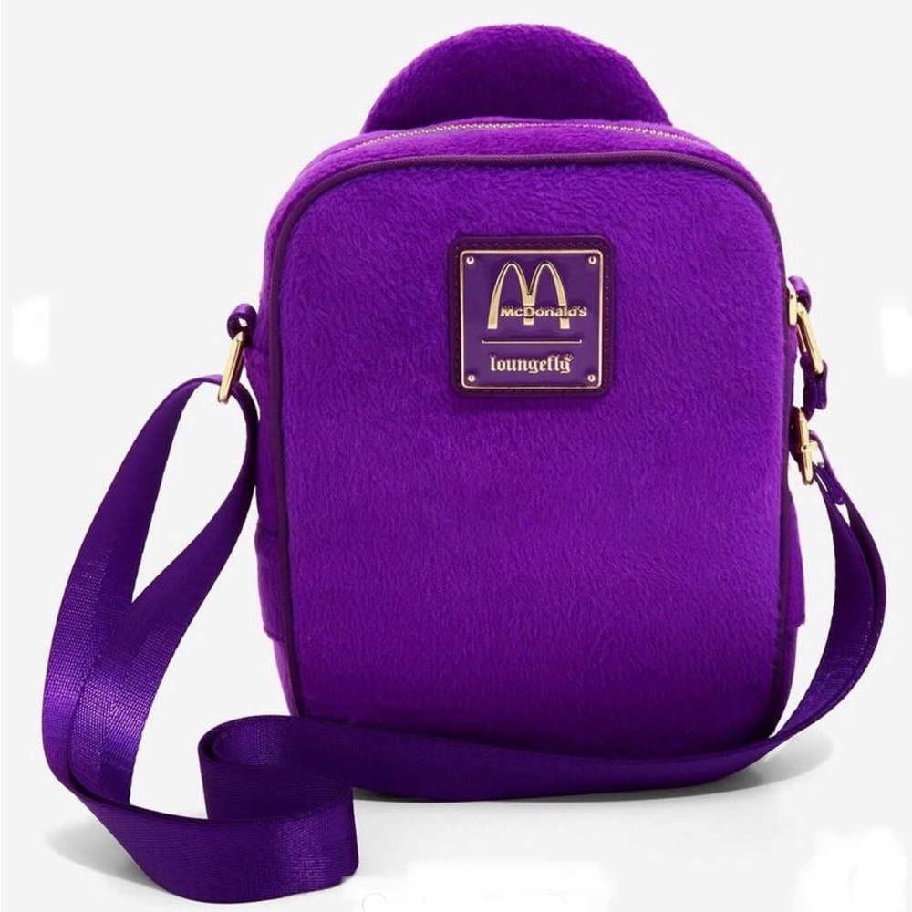 NWT Loungefly Crossbuddies McDonald’s Grimace Crossbody Bag - Picture 3 of 4